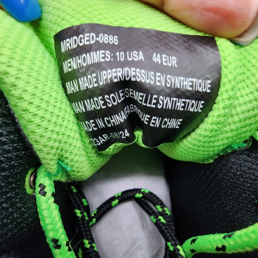 Lugz x Psychworld Ridgeline Chukka Boots Men 10 Black & Green Lace Up NEW in Box